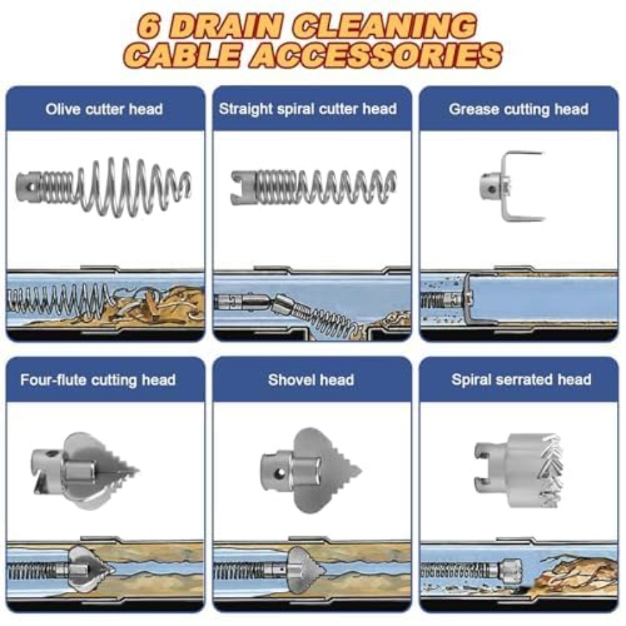Drain Snake, Drain Auger with  – Drain Snake Flexible recenzja i cena