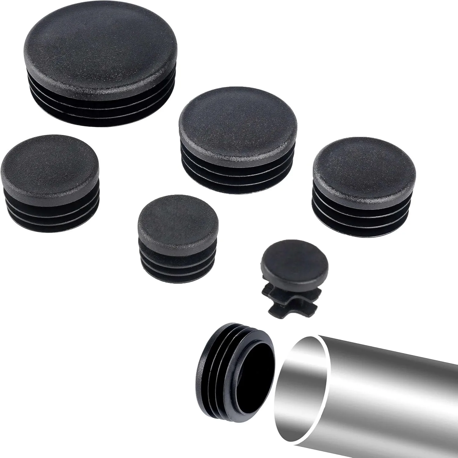 Black Round Pipe Plug 10-60mm  – Plastic Pipe Clip recenzja i cena