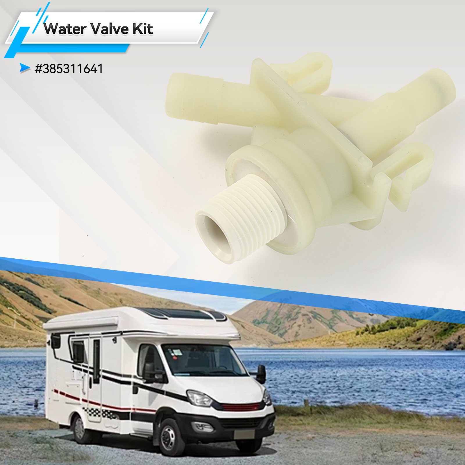 Plastic RV Camper Water Valve  – Toilet Fill Valve recenzja i cena