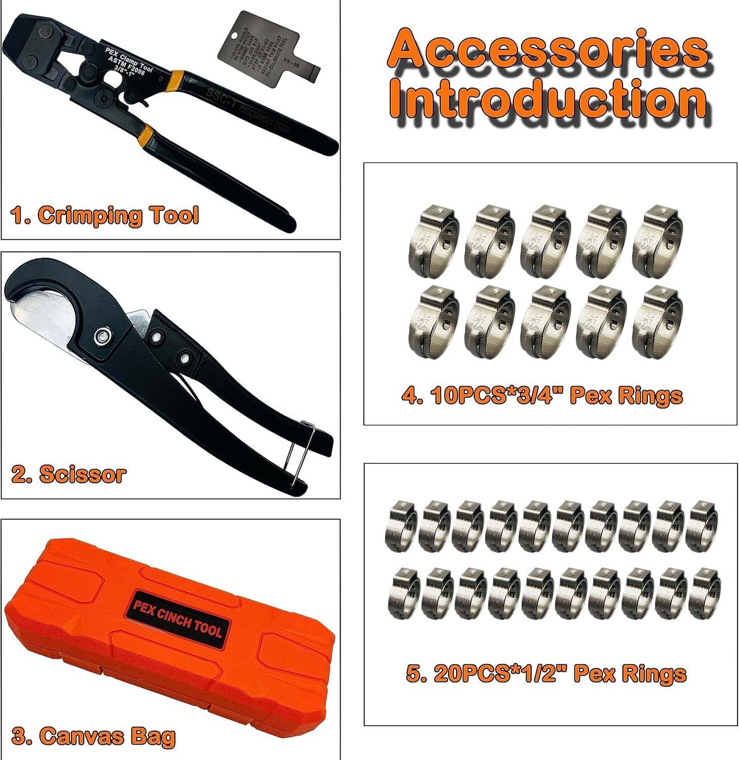 PEX Pipe Clamp Crimping Tool w – Pipe Cutter Ratchet recenzja i cena