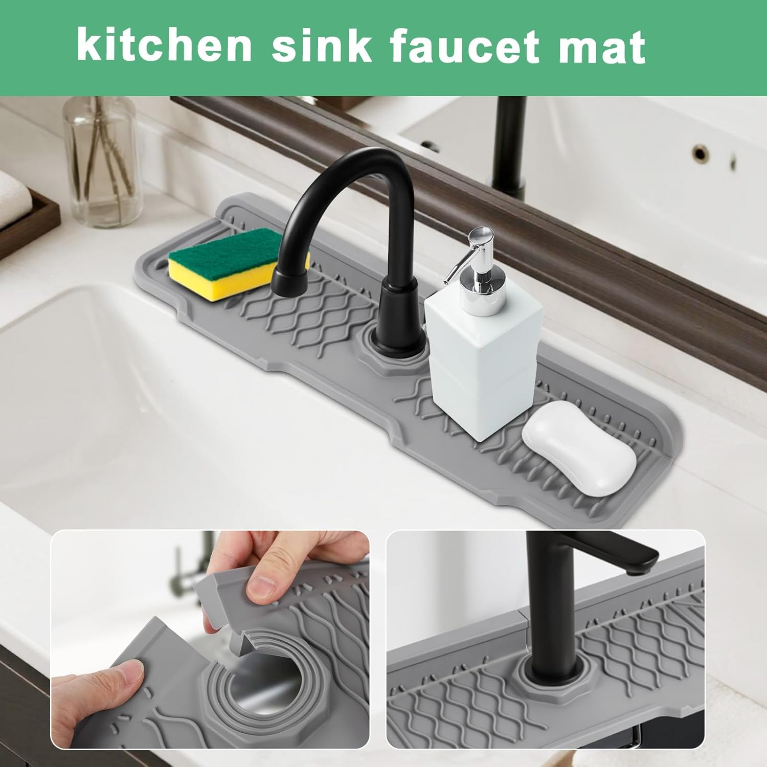 Kitchen sink splash guard, sil – Silicone Tap Washer recenzja i cena