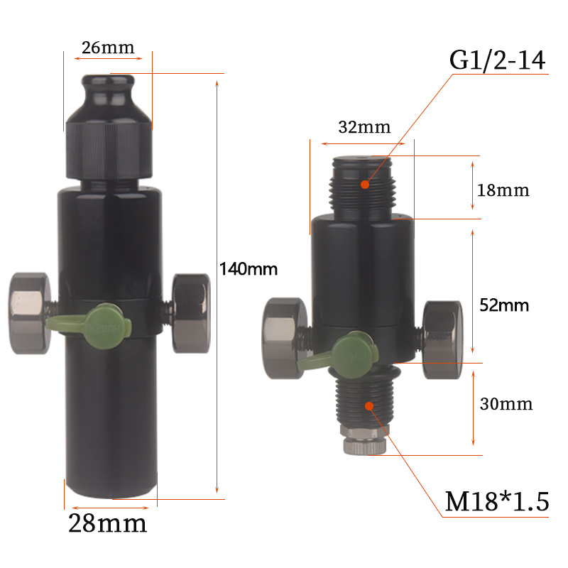 HPA Scuba M18*1.5 Pressure Reg – Float Ball Valve recenzja i cena