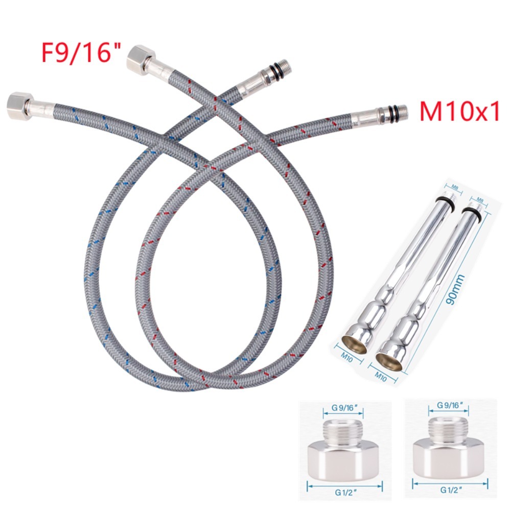 2PCS Flexible Plumbing Pipes G – Flexible Hose Braided recenzja i cena