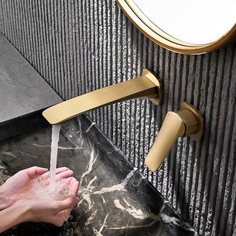 Gold Concealed Bathroom Faucet – Basin Mixer Cartridge recenzja i cena