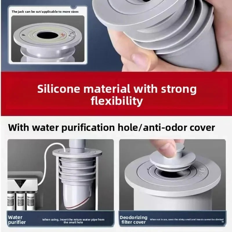 Connector Stopper Silicone Bat – Drain Pipe Clip recenzja i cena
