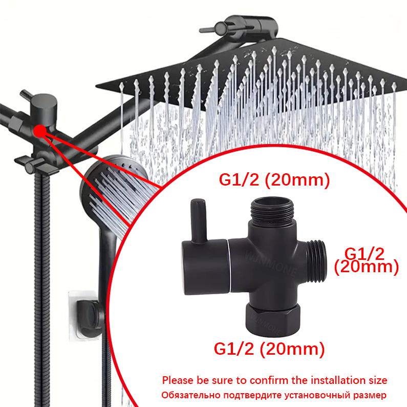 Black Silver 3 Way T-Adapter D – Shower Valve Cartridge recenzja i cena