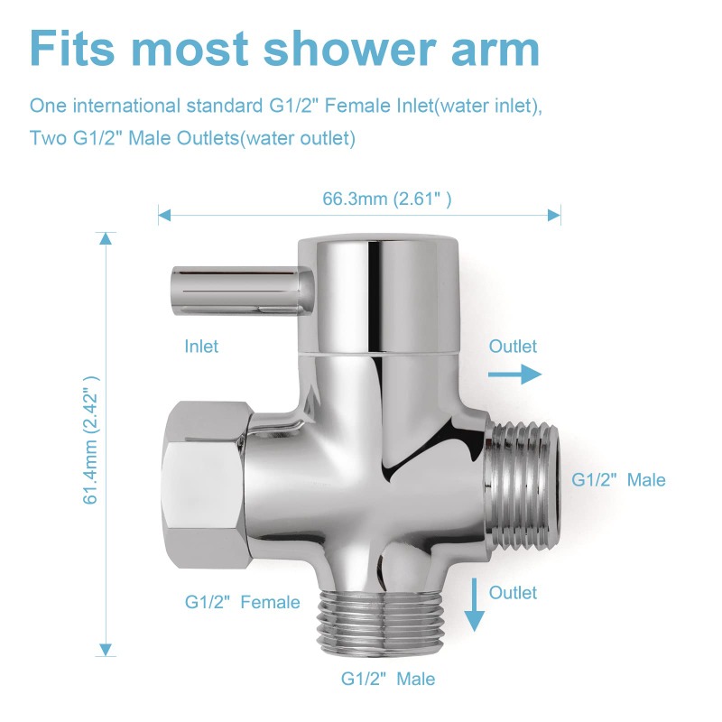 Brass Metal 3 Way Shower Head  – Shower Valve Cartridge recenzja i cena