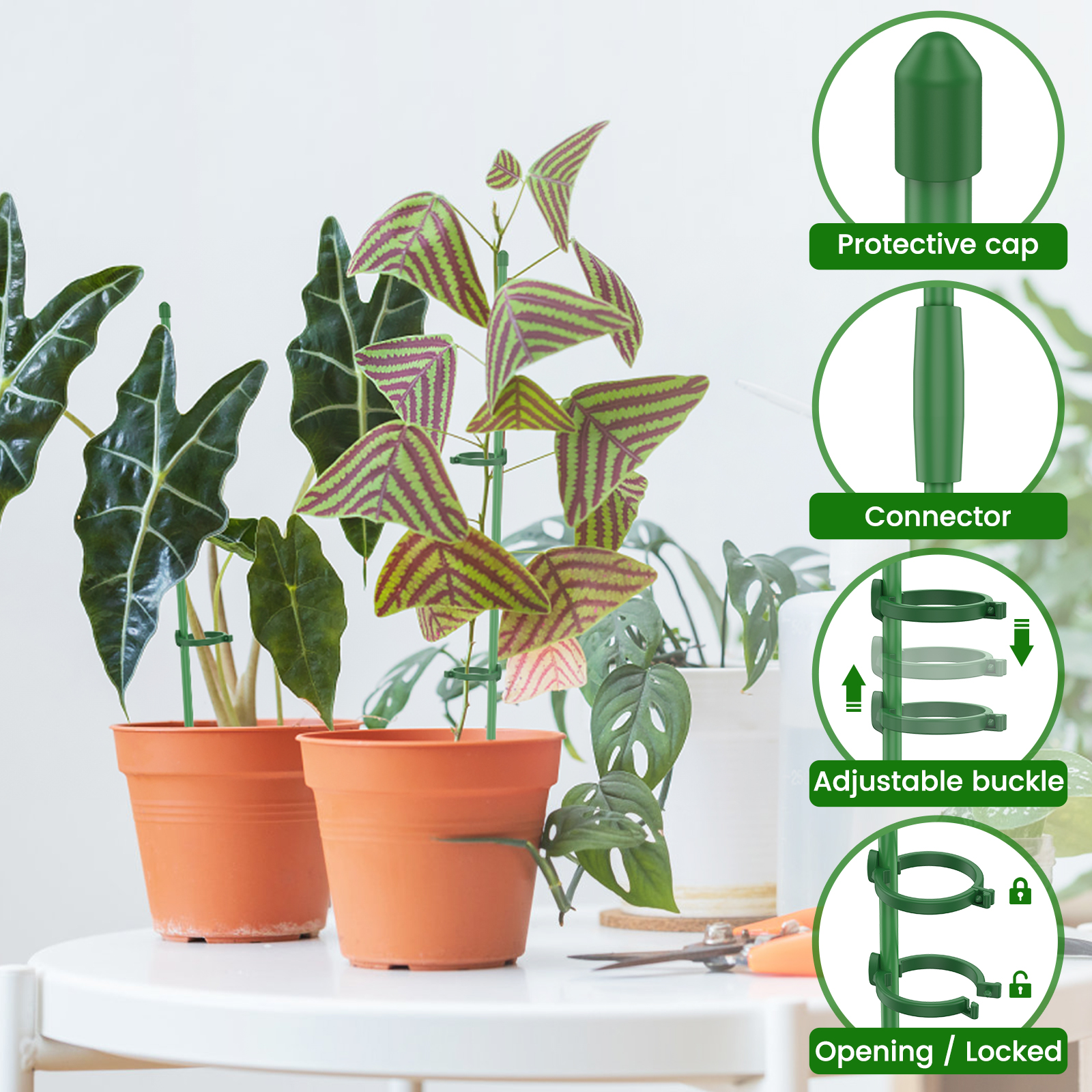 5/30Pcs Adjustable Plant Suppo – Plastic Pipe Clip recenzja i cena