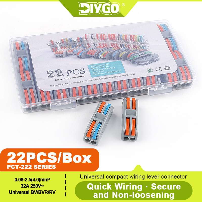 DIY GO 22PCS Lever Wire Connec – Push Fit Connector recenzja i cena