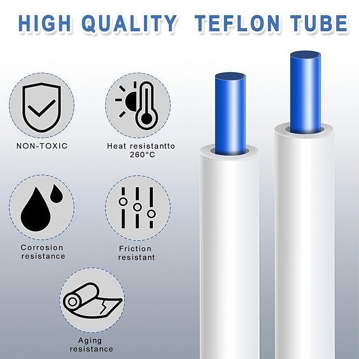 Creality 3D Printer PTFE Tube， – Ptfe Tape Thread recenzja i cena