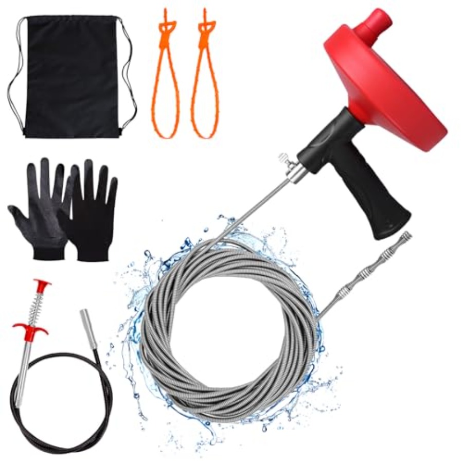 【Spot goods】Drain Auger 33 ft  – Drain Snake Flexible recenzja i cena
